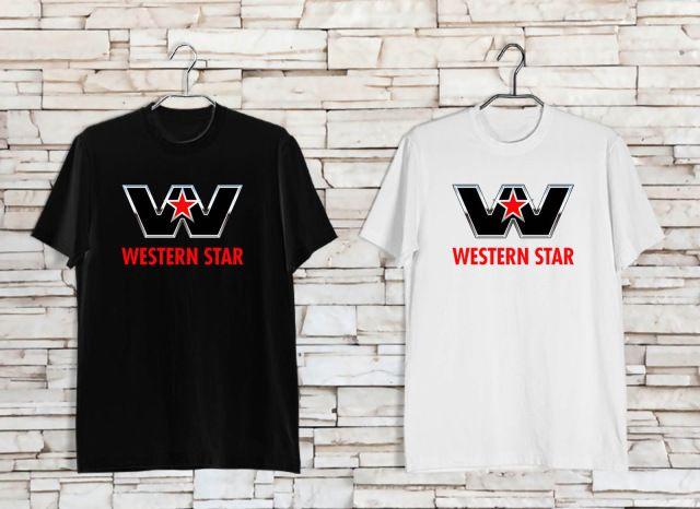 Western Star Logo - Western Star Famous Truck Logo Men's Black White T Shirt XS to 3XL