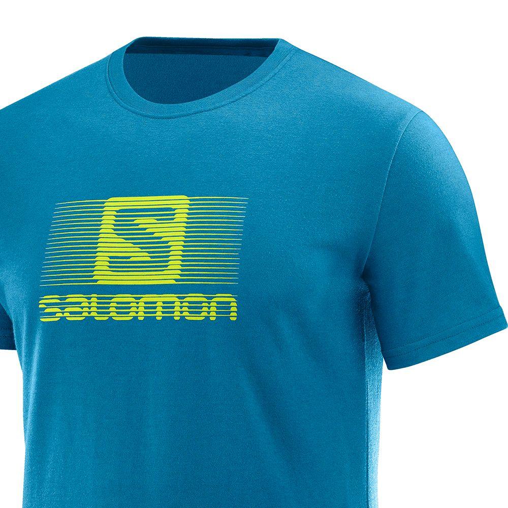 Lime and Blue Logo - Blend Logo T-Shirt