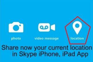 Current Skype Logo - How to share current location on Skype iPhone app