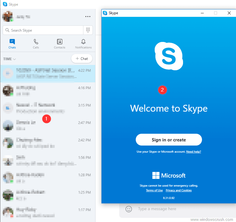 Current Skype Logo - How to run multiple Skype version 8.x? – WindowsCrush