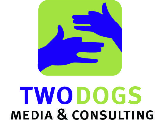 Lime and Blue Logo - two dogs media logo blue w lime green version 2 - eBOSS Canada