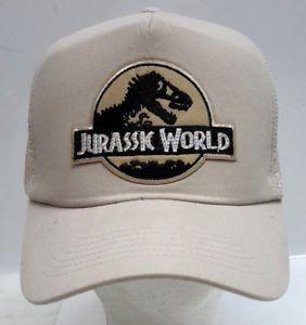 Tan World Logo - Jurassic World Tan Logo Baseball Trucker Cosplay Cap Hat- Tan Cap