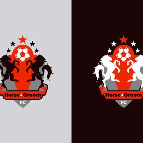 Horse Football Logo - Horse & Groom Football Club. Logo design contest
