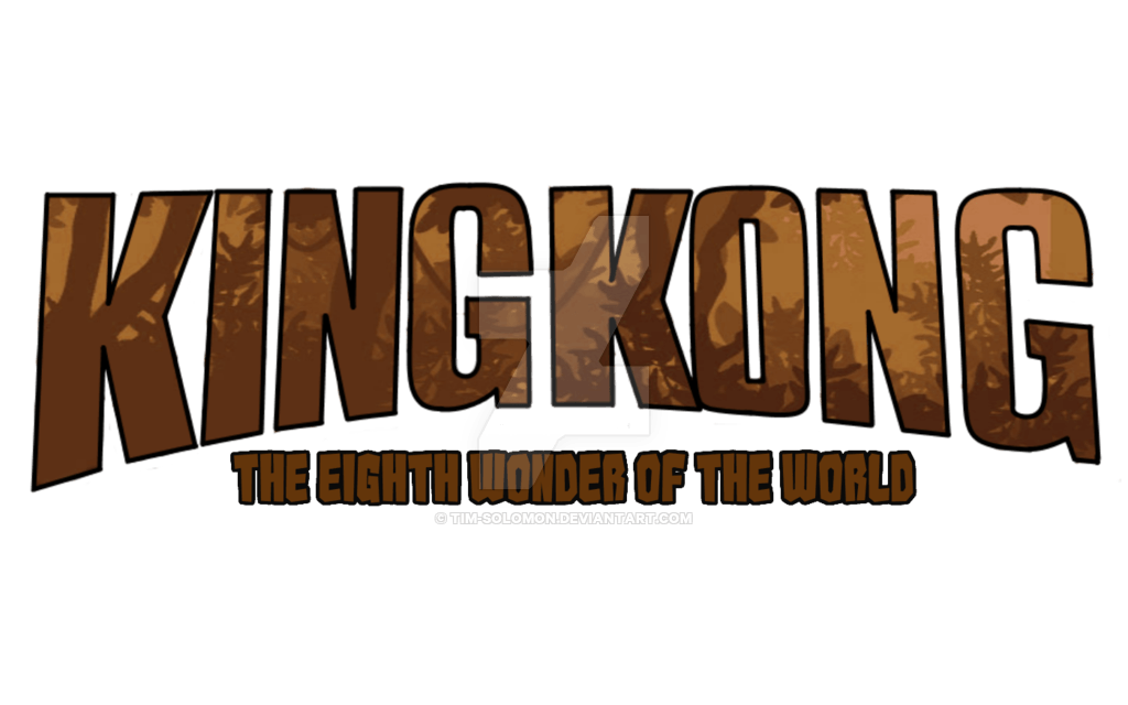 Tan World Logo - King Kong: The Eighth Wonder Of The World Logo By Tim Solomon