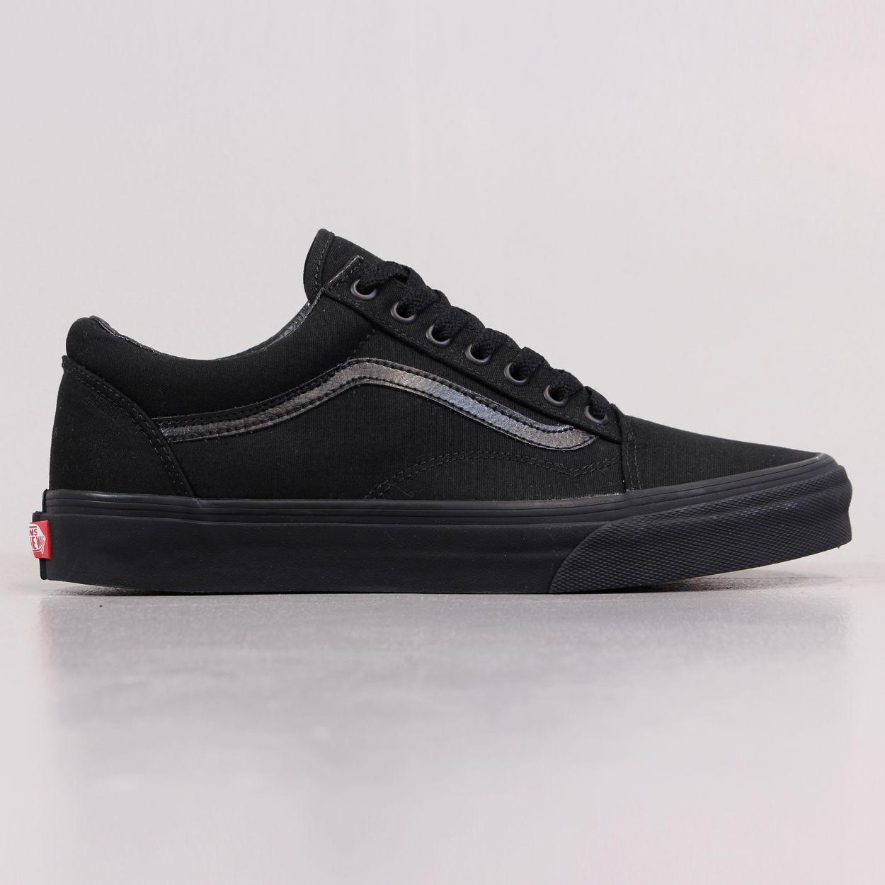 Off the Wall Vans Shoes Logo - Vans Off The Wall Old Skool Skateboarding Skate Shoes All Black W £41.25