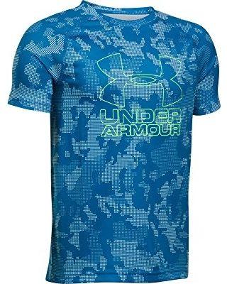 Lime and Blue Logo - Under Armour Under Armour Boys Big Logo Printed T-Shirt,Cruise Blue /Quirky  Lime, Youth X-Small from Amazon | parenting.com Shop