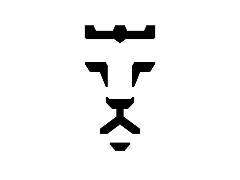 2 Lions and Crown Logo - Lion Logo 2