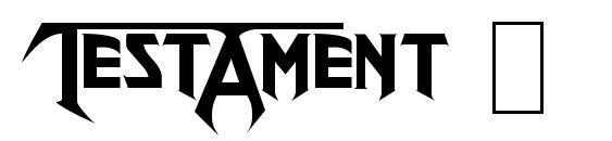 Testament Logo - Testament Logo Font Download Free / LegionFonts