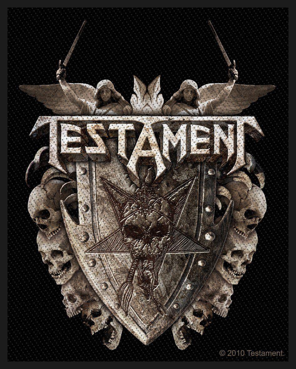 Testament Logo - Testament Woven Patch Shield