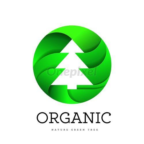 Tree H Logo - Organic tree spruce sign on a white background in the - 4322918 ...