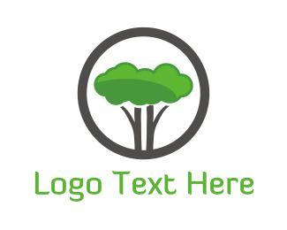 Green Tree Circle Logo - Tree Logo Maker. Create A Tree Logo