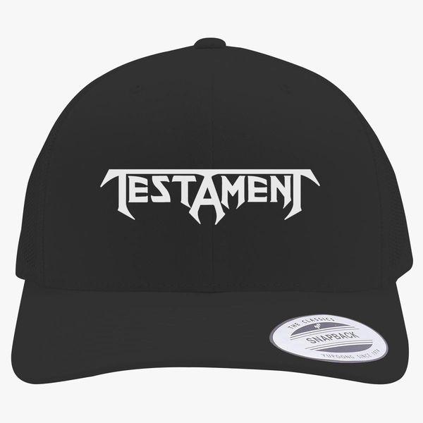 Testament Logo - Testament Logo Retro Trucker Hat | Customon.com