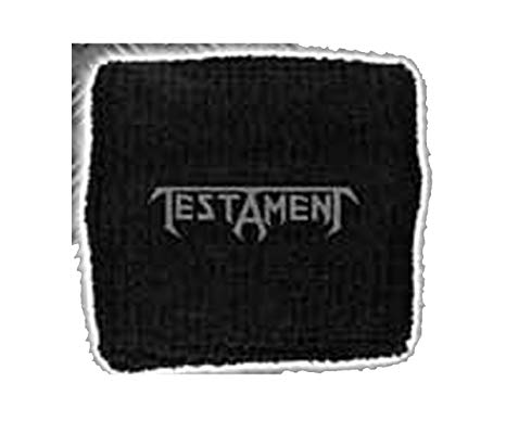 Testament Logo - TESTAMENT LOGO Wristband/ Schweißband: Amazon.co.uk: Clothing