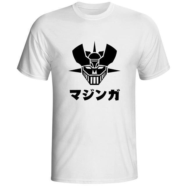 Mazinger Z Logo - Mazinger Z Shirt マジンガーZ Black & White Helmet & Japanese Logo