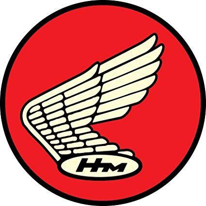 Vintage Honda Logo - Amazon.com : Honda HM Racing Wings Classic Vintage Retro Vinyl Decal