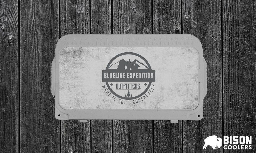 Bison Coolers Logo - Blueline Logo 25-125 Qt Hard Coolers by Bison – Blueline Expedition ...