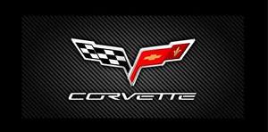 Chevrolet Corvette Logo - Chevrolet Chevy Corvette Logo C6 Logo Vinyl Banner Flag Garage Shop ...