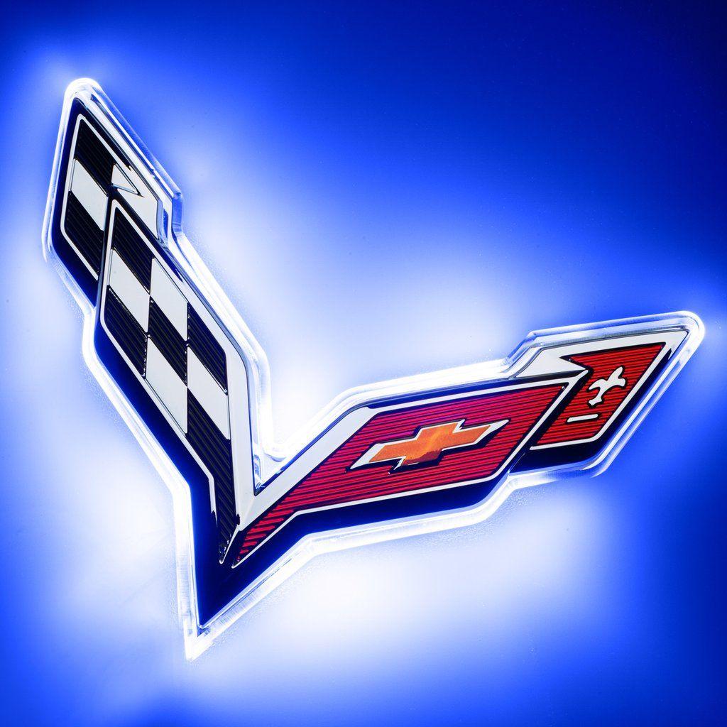 Chevy Corvette Logo - ORACLE Chevy Corvette C7 Rear Illuminated Emblem – ORACLE Lighting