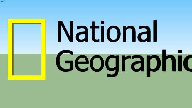 National Geographic Logo - National Geographic logo (3D) | 3D Warehouse