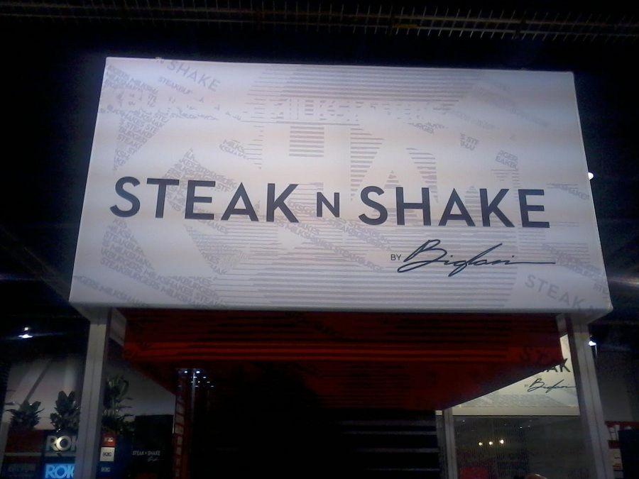New Steak and Shake Logo - New Steak n Shake signage includes name of parent