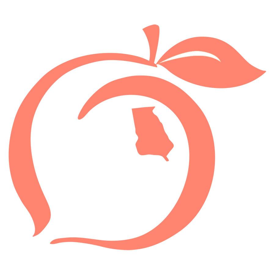 State of Georgia Peach Logo - Peach State Pride Logo Decal