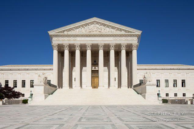 Supreme Court Building Logo - Photo: US Supreme Court building. Washington, D.C.