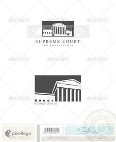 Supreme Court Building Logo - Best Law Firm Logo Template image. Law firm logo, Logo