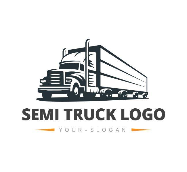 Semi Logo - Truck Logo & Business Card Template - The Design Love