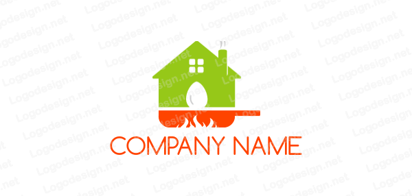 House Window Logo - house on frying pan with egg and window | Logo Template by ...