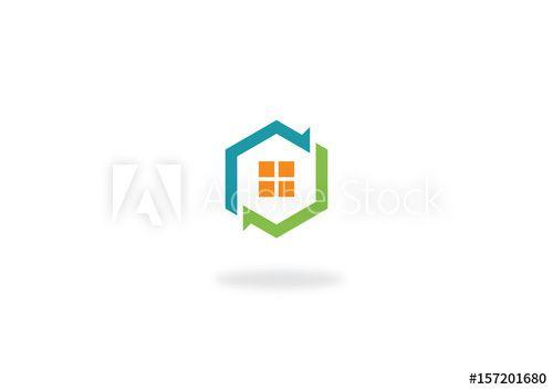 House Window Logo - house window polygon logo - Buy this stock vector and explore ...