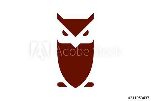 Owl Concept Logo - owl brown logo concept icon vector - Buy this stock vector and ...