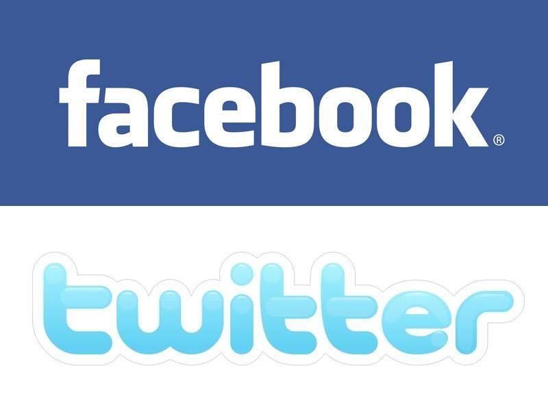 Facebook Word Logo - Facebook And Twitter Logo. One Brick Chicago