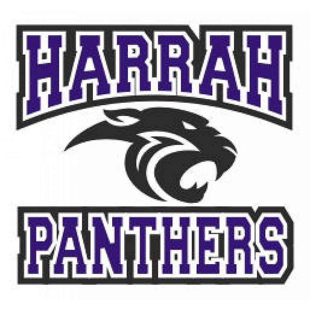 Harrah Panther Logo - HARRAH PANTHERS ARCHED