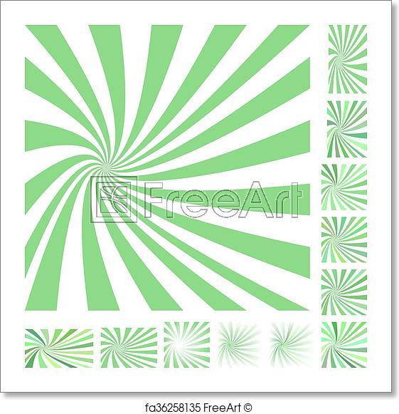 Green and White Spiral Logo - Free art print of Green white spiral background set. Green and white