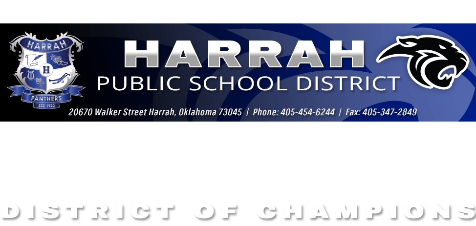 Harrah Panther Logo - Harrah Public Schools - Home