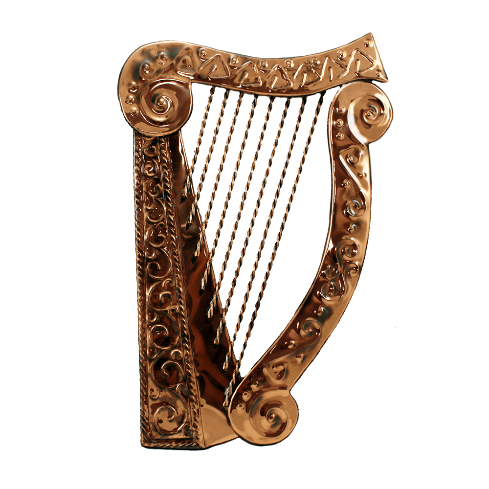 Harp of Ireland Logo - Copper Irish Harp | Totally Irish Gifts beautiful copper gifts made ...
