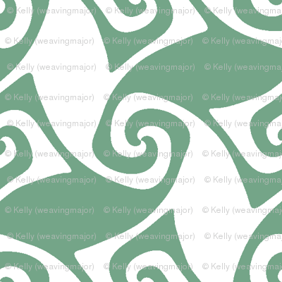 Green and White Spiral Logo - spiral trellis - light green and white wallpaper - weavingmajor ...