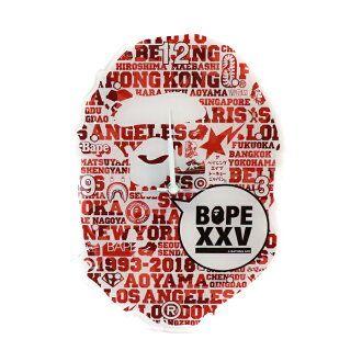 Red BAPE Head Logo - PALM NUT: エイプヘッドウォールクロック wall clock RED / red red BAPE ...