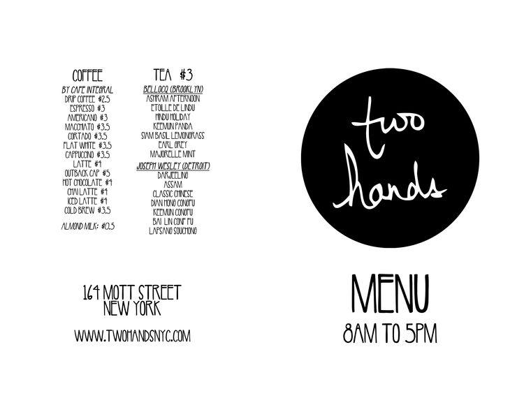 2 Hands Logo - Tribeca Citizen. Two Hands Is Opening a Café Here