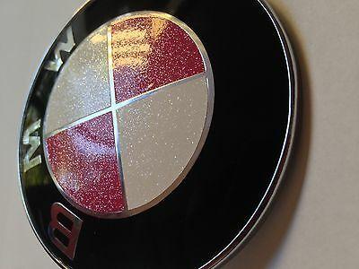 Purple BMW Logo - BMW GLITTER EMBLEM Overlay Sticker Decal Sparkle Crystal Pink Blue
