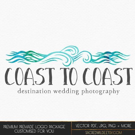 Ocean Logo - Ocean Waves Logo Beach Waves Logo Nautical Logo Water | Etsy
