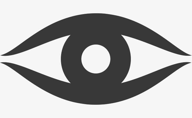 Black Eye Logo - Black Eye Icon, Simple Eye, Eye Simple Stroke, Left Eye PNG