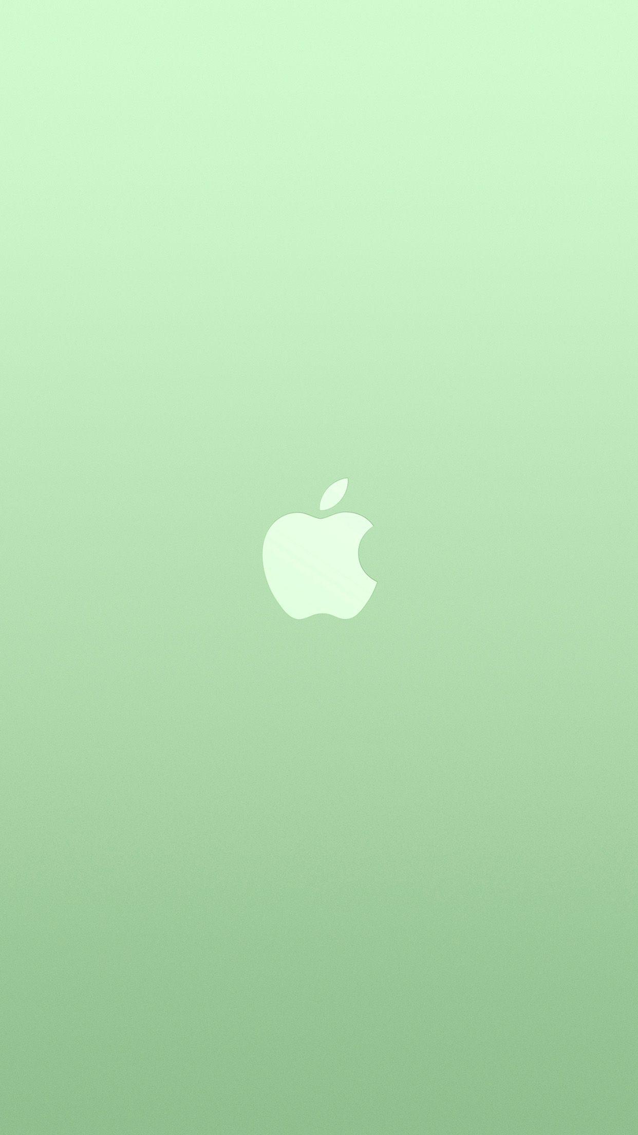 Green iPhone Logo - iPhone7 wallpaper. logo apple green white