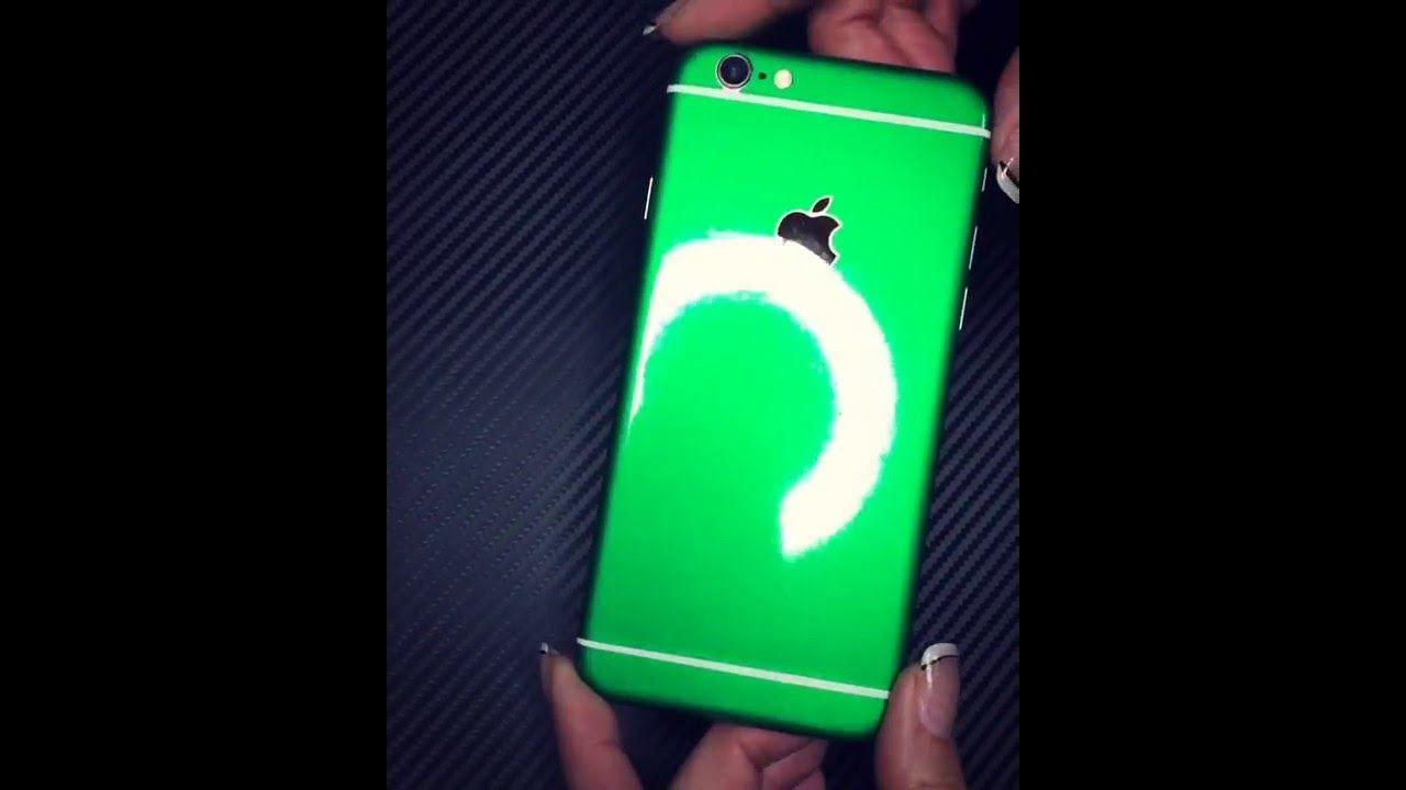 Green iPhone Logo - VIPER GREEN Metallic Skins for iPhone 6, 6S, 6 PLUS & 6S PLUS - YouTube