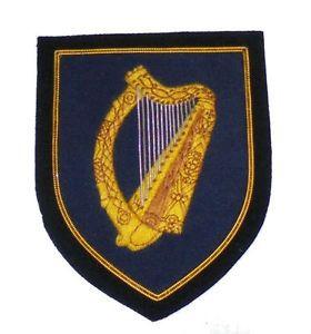 Harp of Ireland Logo - Royal Irish Kingdom Irish Harp Patch Ireland Badge Medal Crown Clan ...