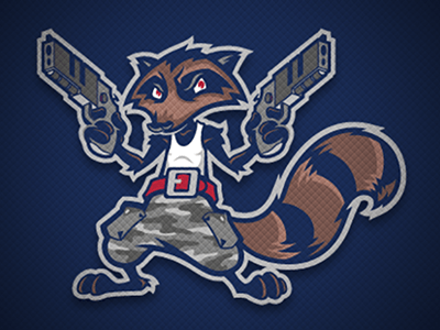 Raccoon Sports Logo - Tricked Raccoon Logo by Chad B Stilson | Dribbble | Dribbble