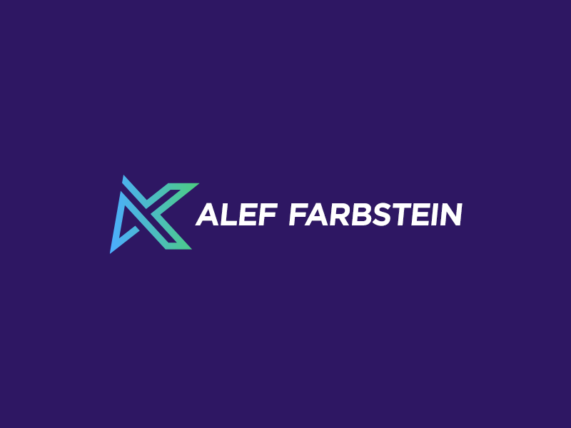 Hebrew Company Logo - Alef Farbstein design