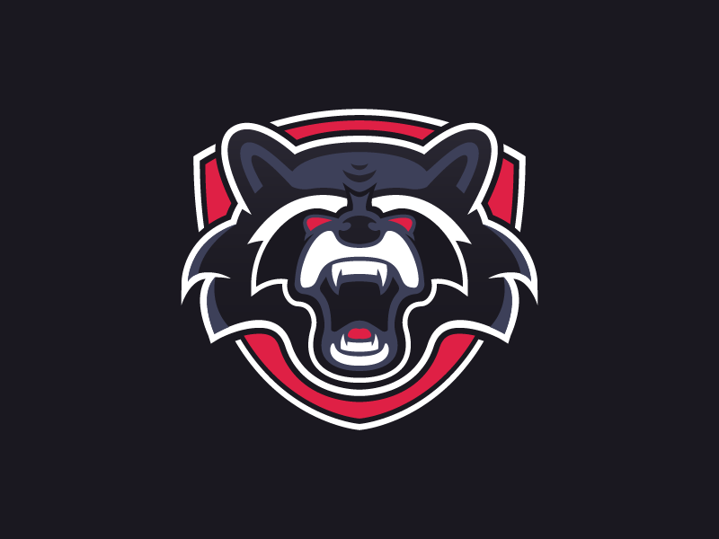 Raccoon Sports Logo - Raccoon Mascot Logo