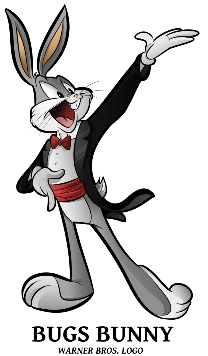 Bugs Bunny Logo - WB Logo Bunny by BoscoloAndrea. Looney Tunes