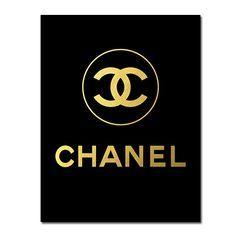 Golden Chanel Logo - 69 Best chanel printable logos images | Chanel party, Tags, Do crafts